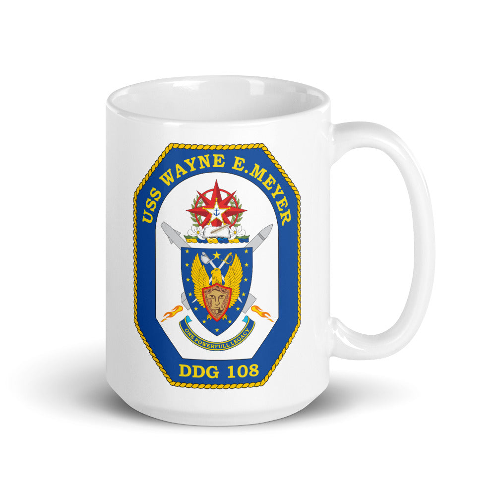 USS Wayne E. Meyer (DDG-108) Ship's Crest Mug