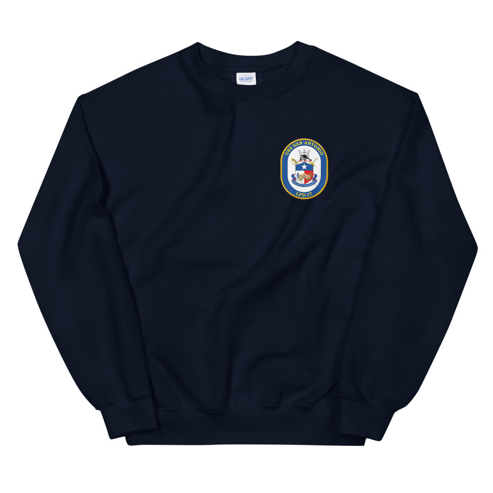 USS San Antonio (LPD-17) Ship's Crest Sweatshirt