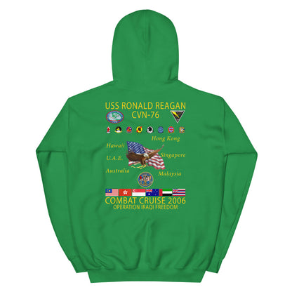 USS Ronald Reagan (CVN-76) 2006 Cruise Hoodie