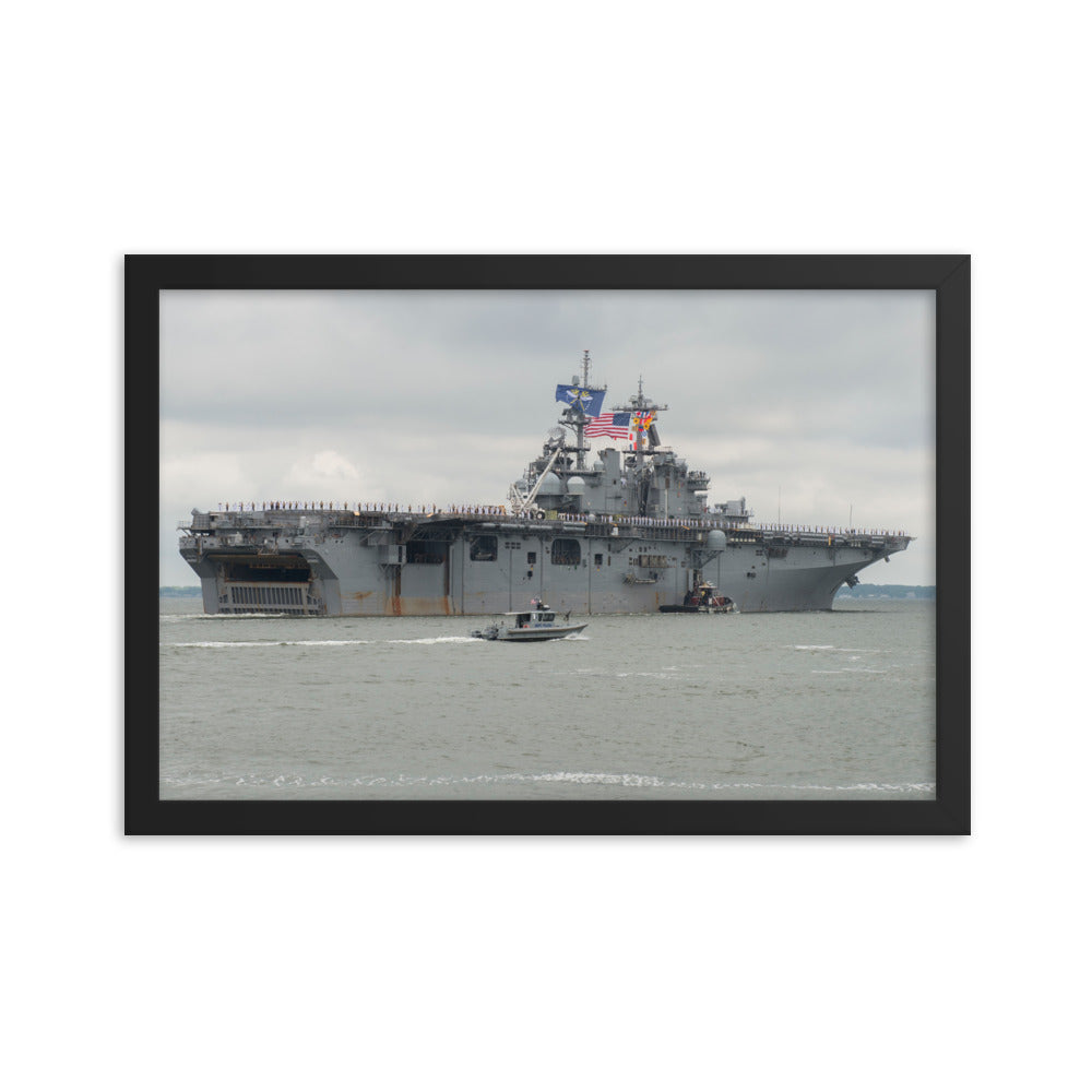 USS Wasp (LHD-1) Framed Ship Photo