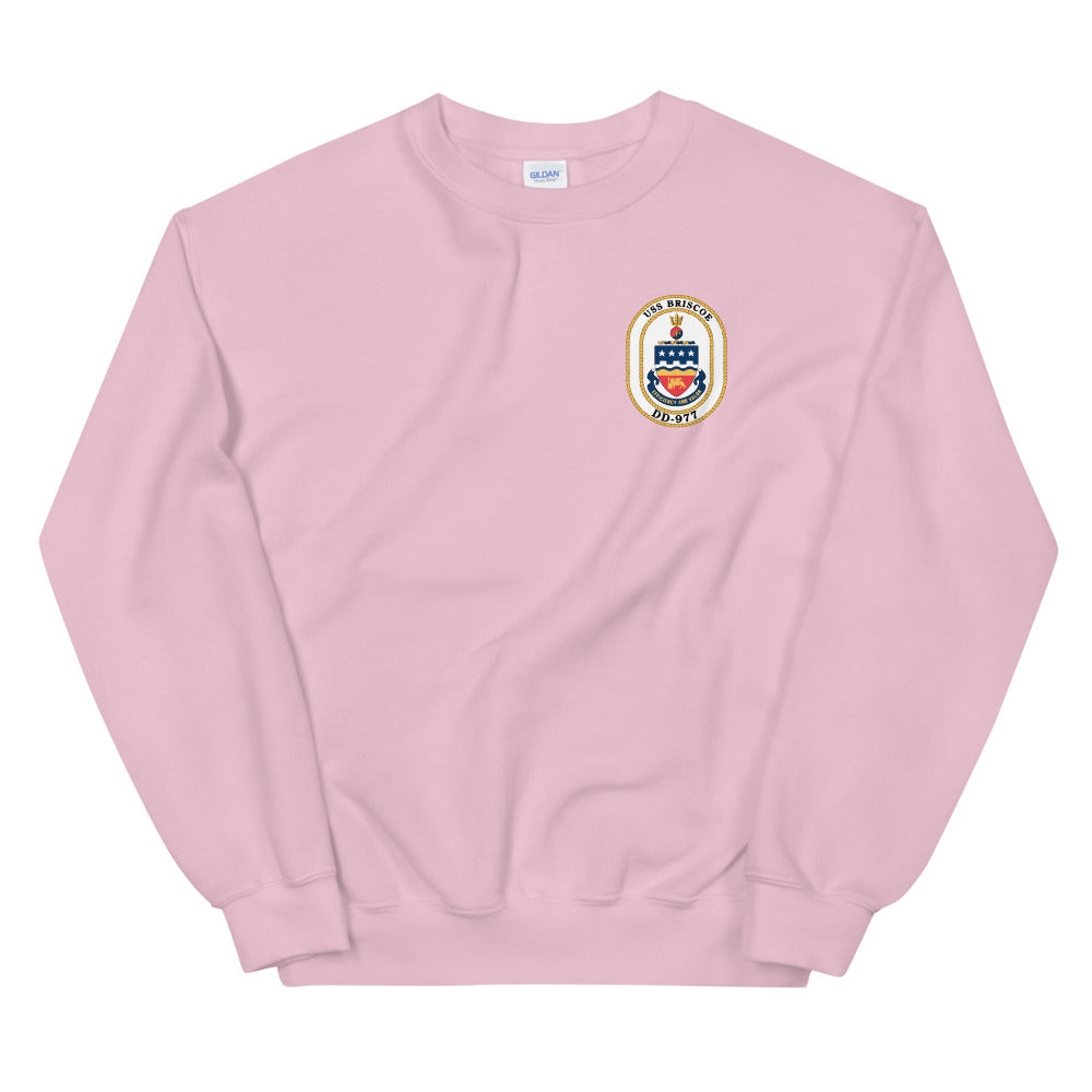 USS Briscoe (DD-977) Ship's Crest Sweatshirt
