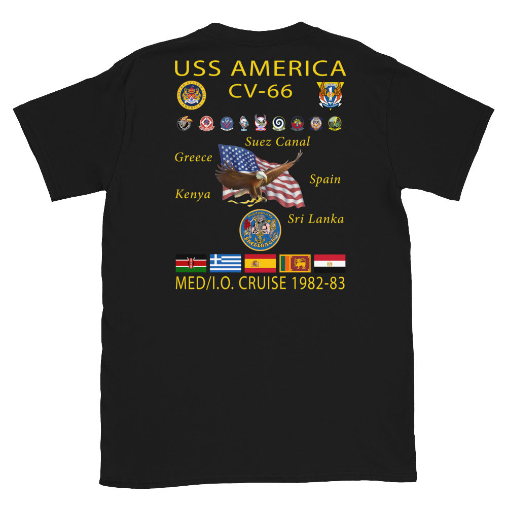 USS America (CV-66) 1982-83 Cruise Shirt