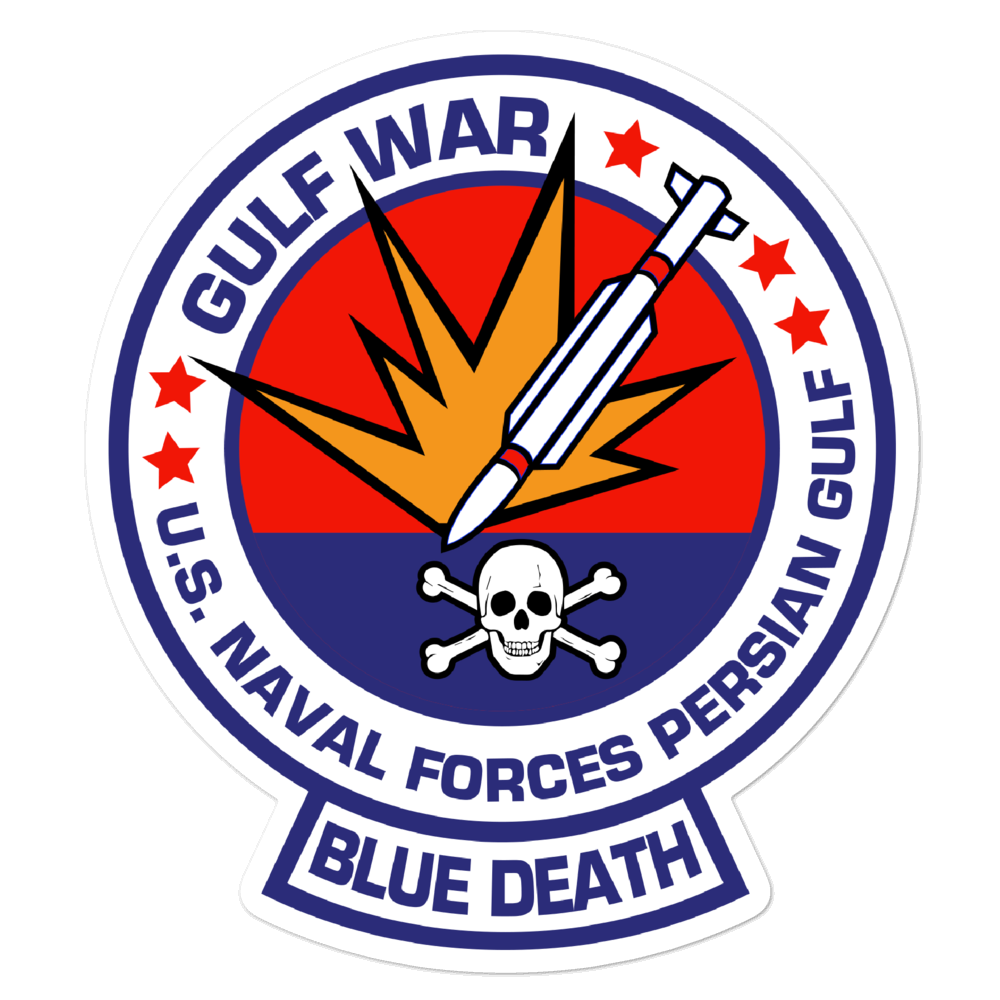 U.S. Naval Forces Persian Gulf - Blue Death Vinyl Sticker