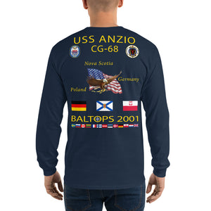 USS Anzio (CG-68) 2001 Long Sleeve Cruise Shirt