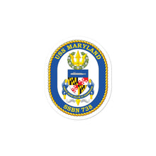 Load image into Gallery viewer, USS Maryland (SSN-738) Ship&#39;s Crest Vinyl Sticker