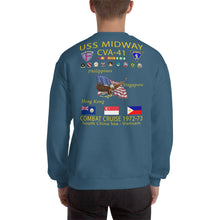 Load image into Gallery viewer, USS Midway (CVA-41) 1972-73 Cruise Sweatshirt