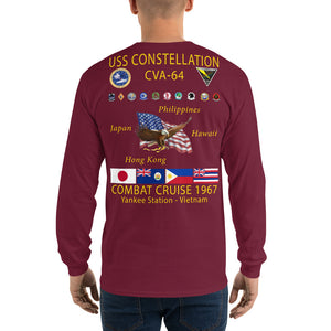 USS Constellation (CVA-64) 1967 Long Sleeve Cruise Shirt
