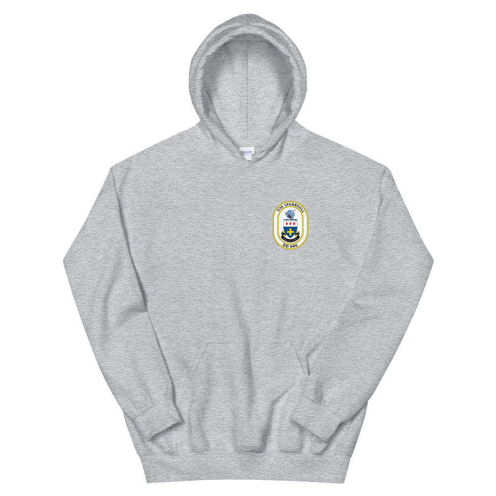 USS Ingersoll (DD-990) Ship's Crest Hoodie