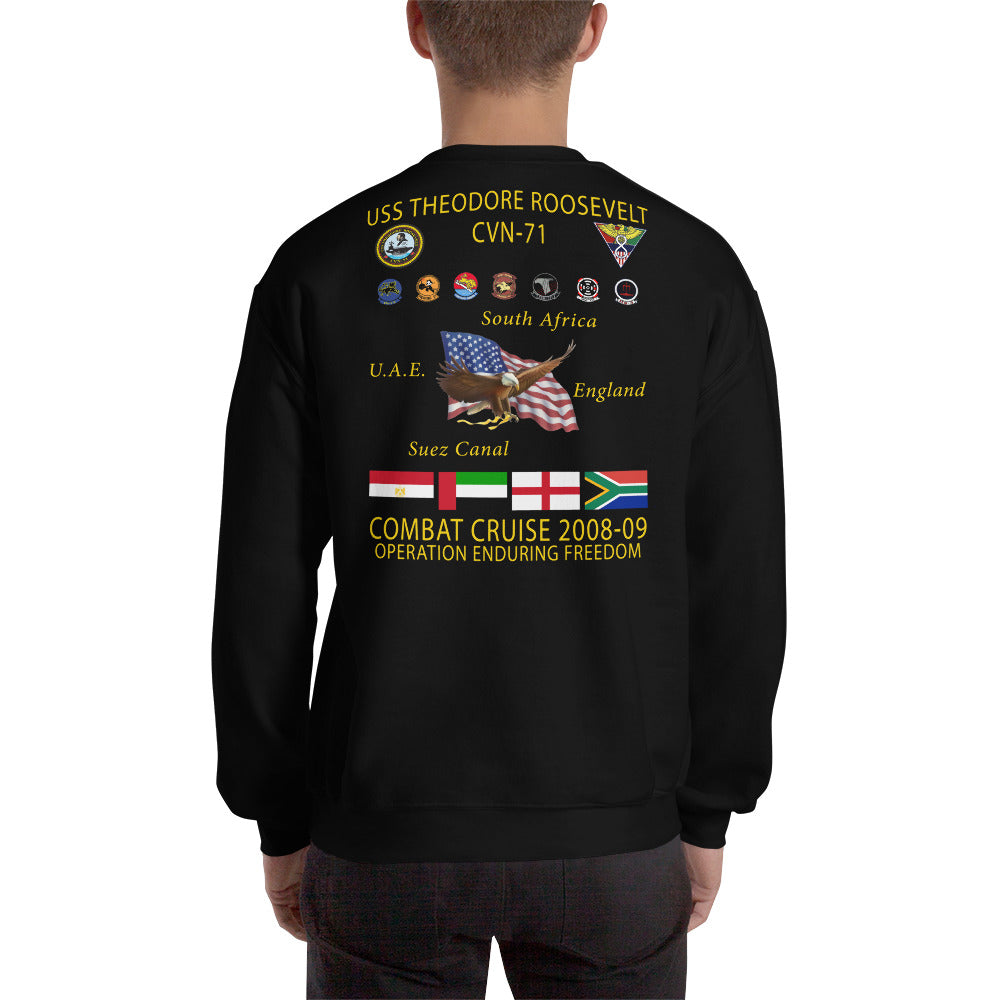 USS Theodore Roosevelt (CVN-71) 2008-09 Cruise Sweatshirt