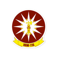 Load image into Gallery viewer, VAW-116 Sun Kings Squadron Crest Vinyl Sticker