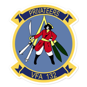 VFA-132 Privateers Squadron Crest Vinyl Sticker