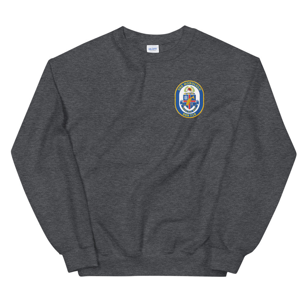 USS Honolulu (SSN-718) Ship's Crest Sweatshirt