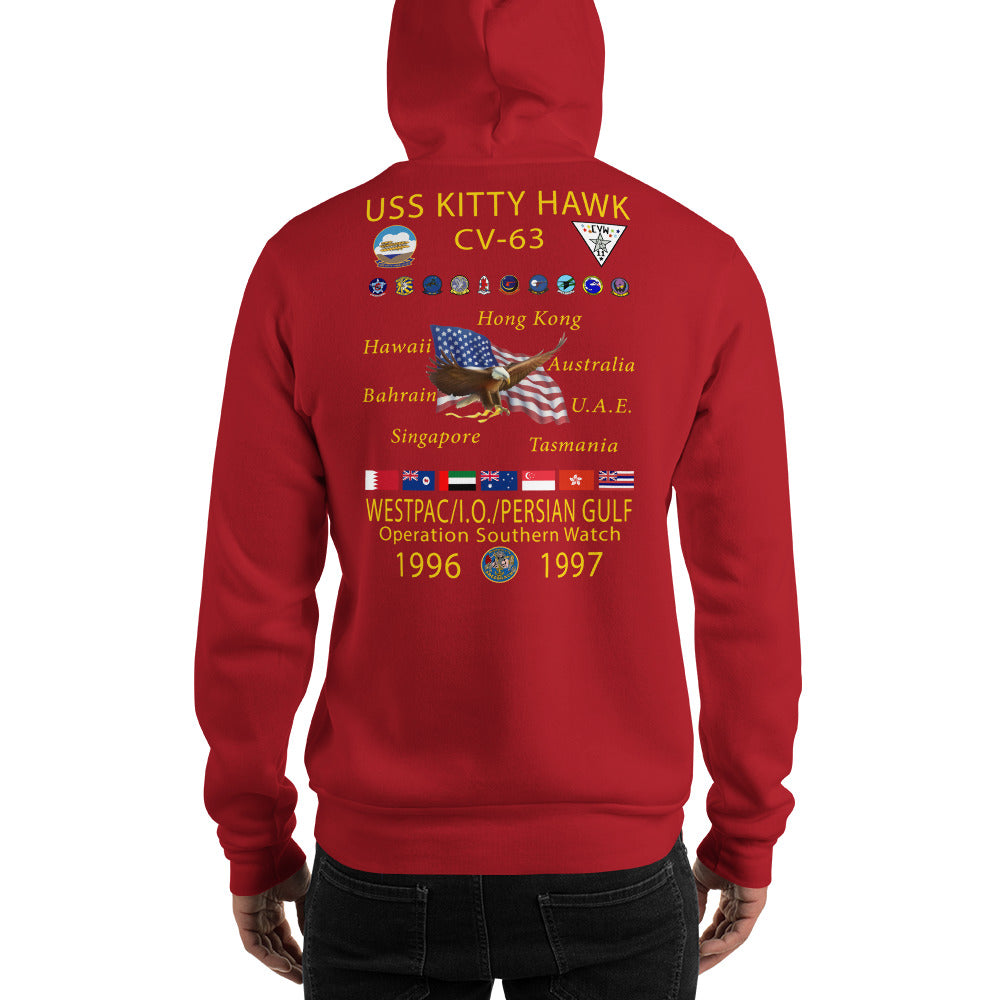 USS Kitty Hawk (CV-63) 1996-97 Cruise Hoodie