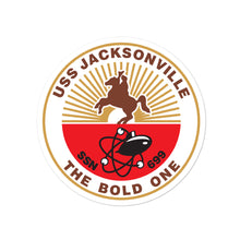 Load image into Gallery viewer, USS Jacksonville (SSN-699) Ship&#39;s Crest Vinyl Sticker