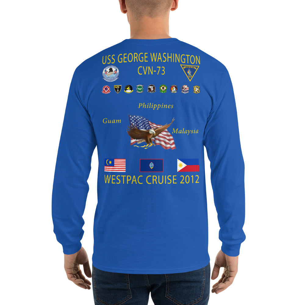 USS George Washington (CVN-73) 2012 Long Sleeve Cruise Shirt