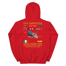Load image into Gallery viewer, USS Saratoga (CV-60) 1994 Cruise Hoodie