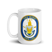 Load image into Gallery viewer, USS Kidd (DDG-100) Ship&#39;s Crest Mug
