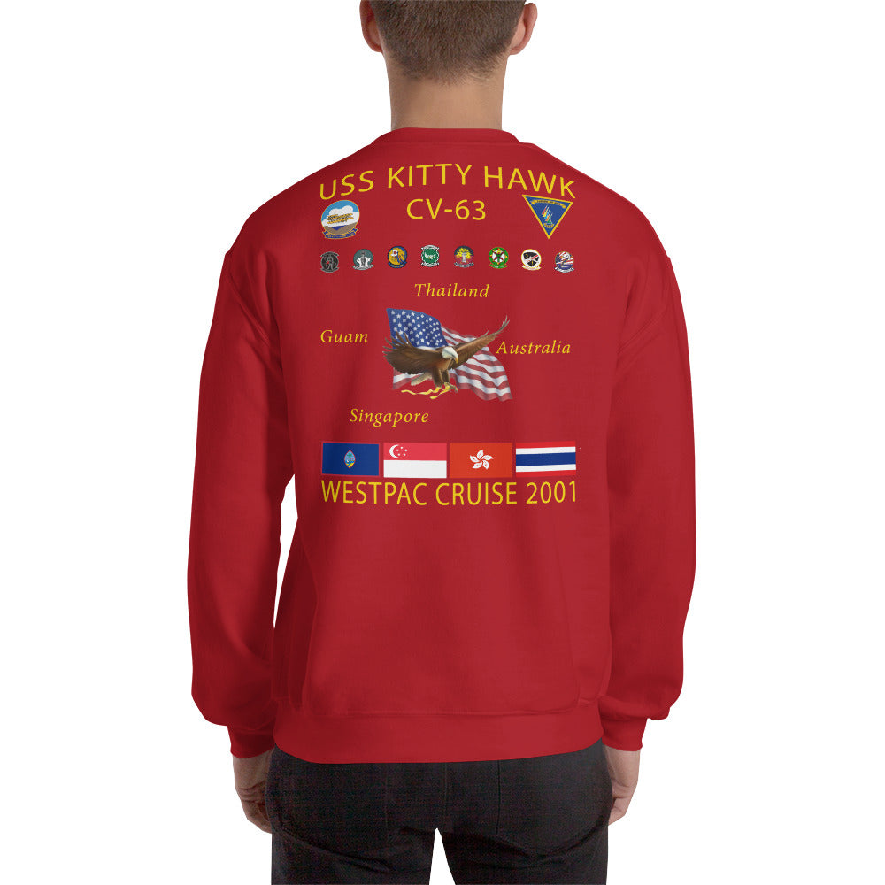 USS Kitty Hawk (CV-63) 2001 Cruise Sweatshirt