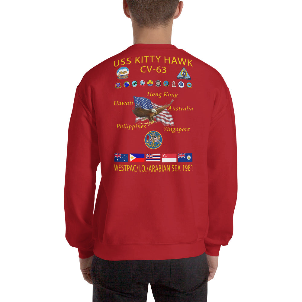 USS Kitty Hawk (CV-63) 1981 Cruise Sweatshirt