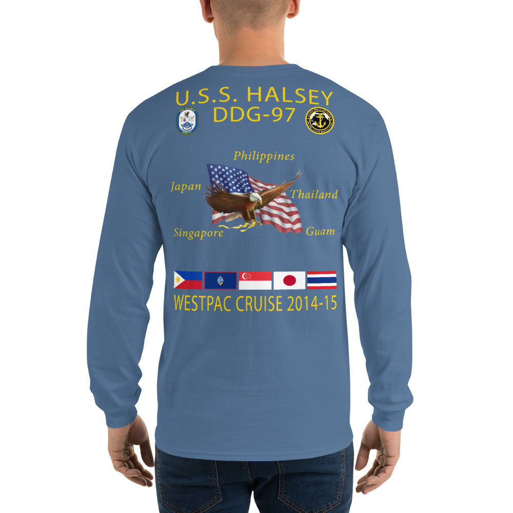 USS Halsey (DDG-97) 2014-15 Long Sleeve Cruise Shirt