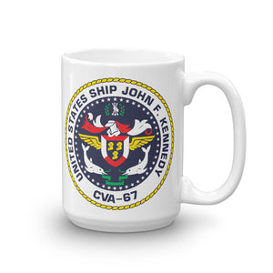 USS John F. Kennedy (CVA-67) Ship's Crest Mug