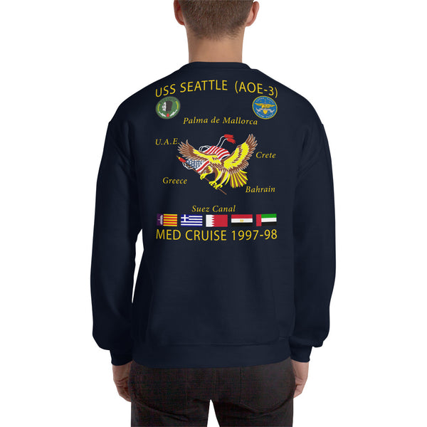 USS Seattle (AOE-3) 1997-98 Cruise Sweatshirt