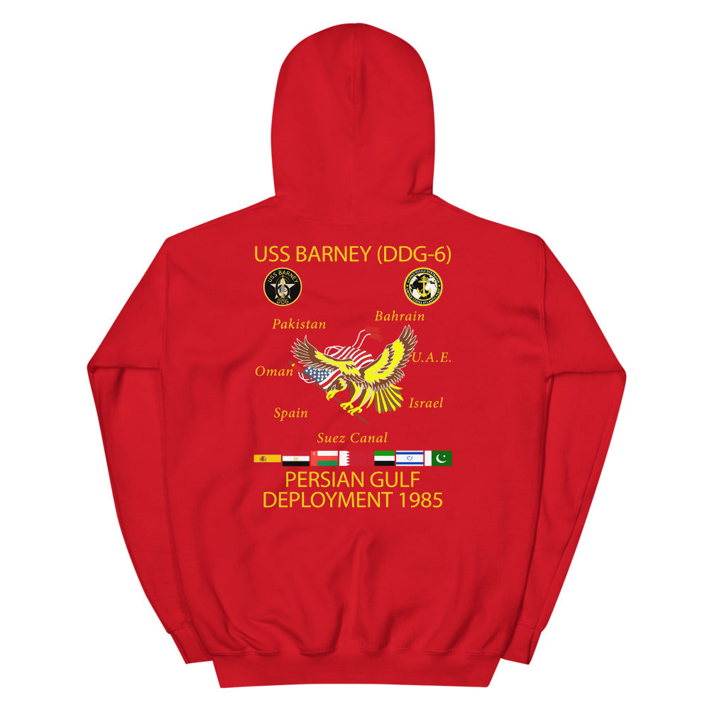 USS Barney (DDG-6) 1985 Cruise Hoodie