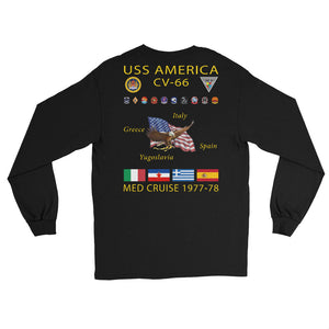 USS America (CV-66) 1977-78 Long Sleeve Cruise Shirt