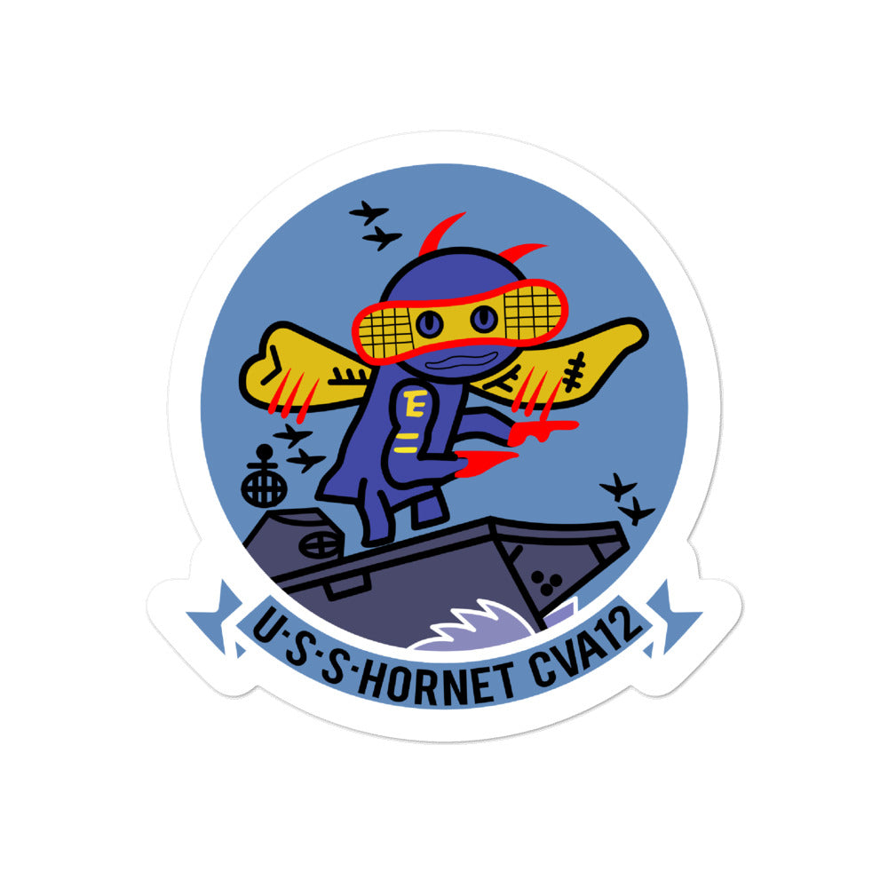 USS Hornet (CVA-12) Ship's Crest Vinyl Sticker