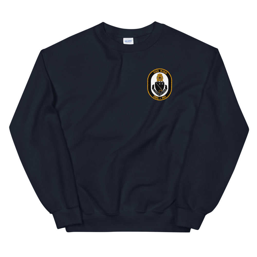 USS Kidd (DDG-993) Ship's Crest Sweatshirt