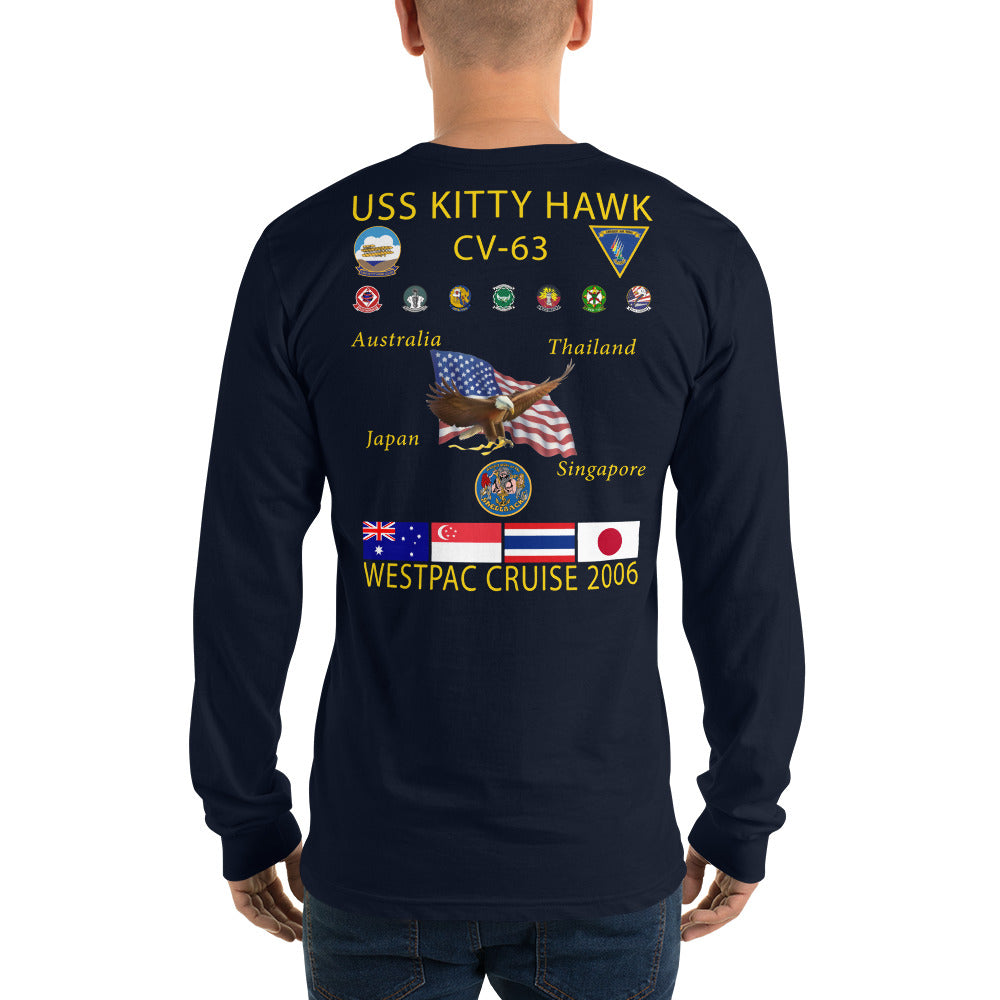 USS Kitty Hawk (CV-63) 2006 Long Sleeve Cruise Shirt