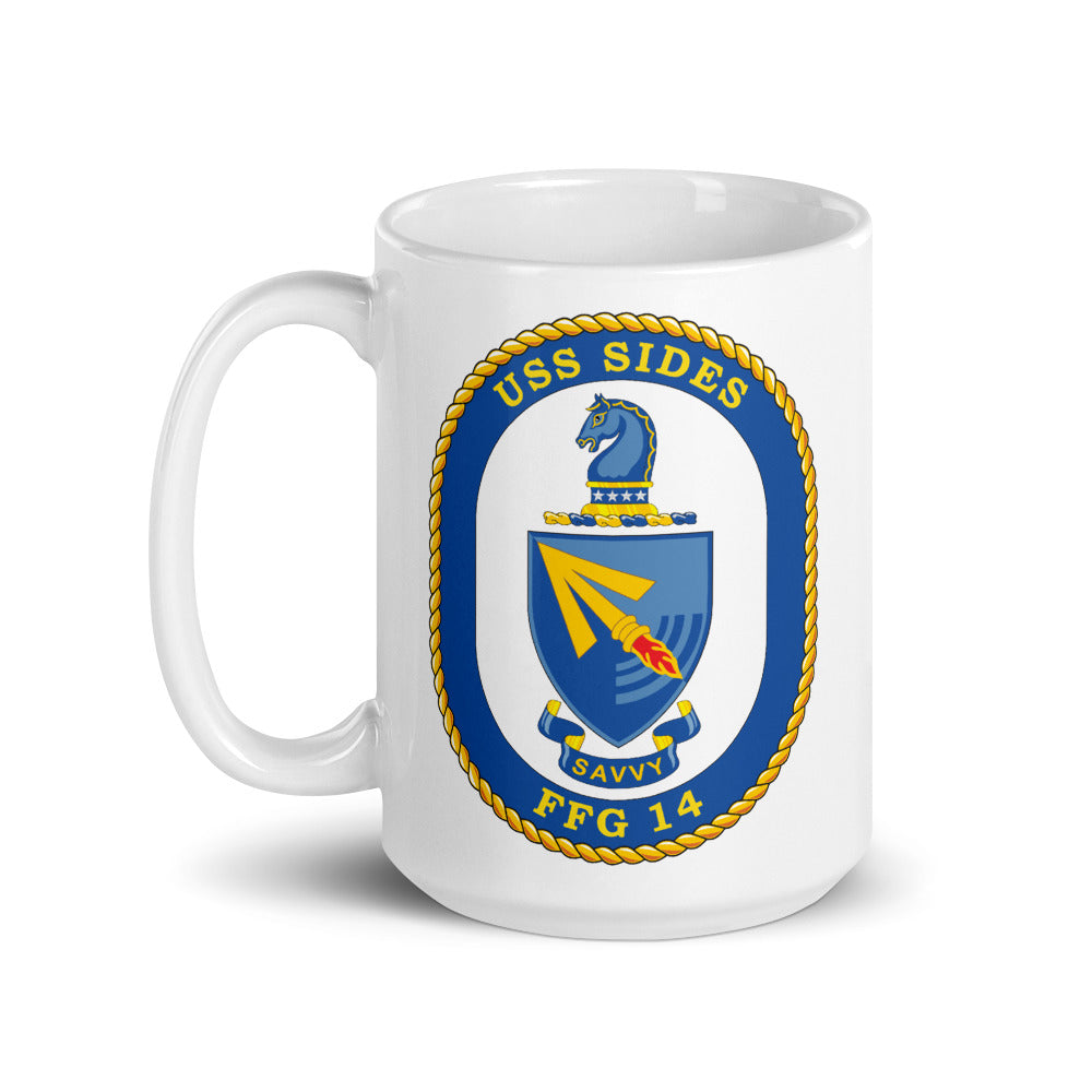 USS Sides (FFG-14) Ship's Crest Mug