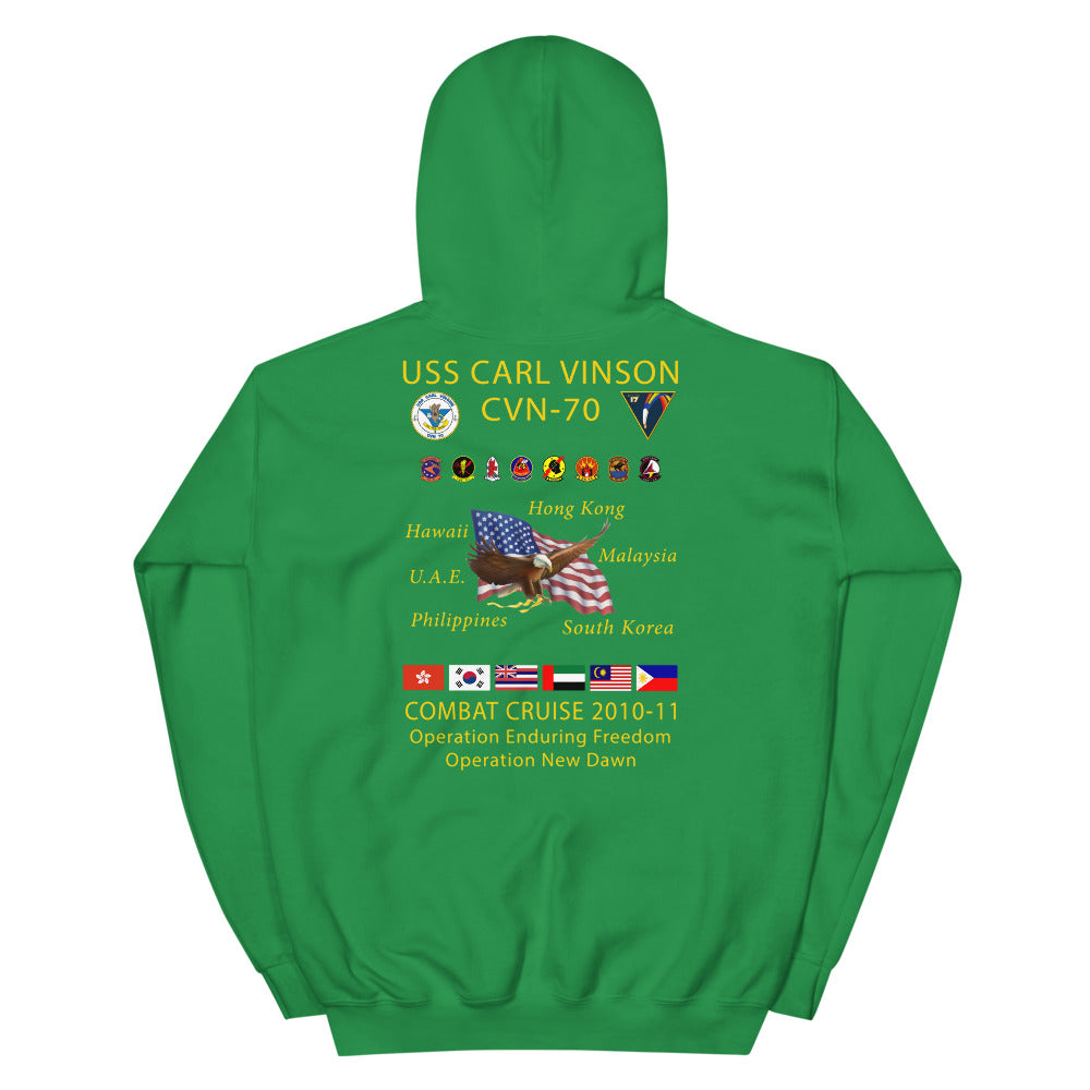 USS Carl Vinson (CVN-70) 2010-11 Cruise Hoodie