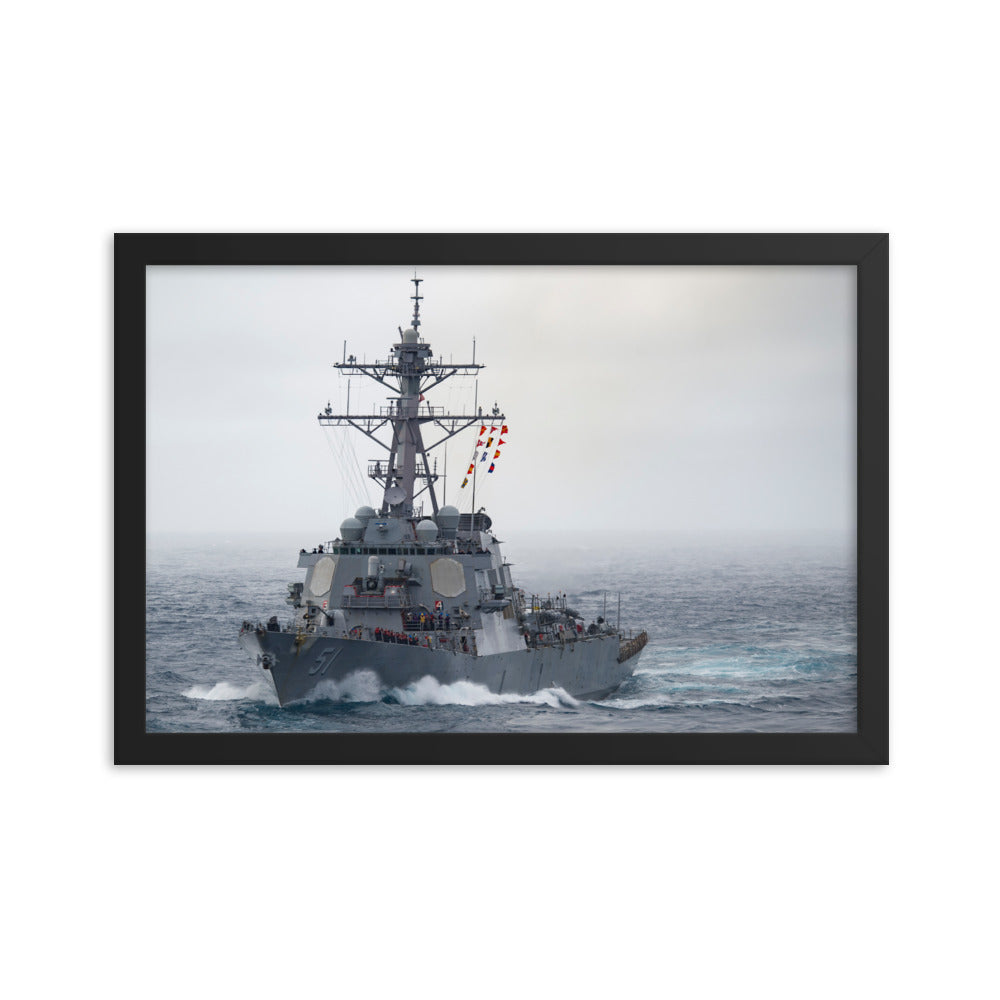 USS Arleigh Burke (DDG-51) Framed Ship Photo