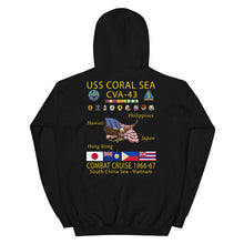 Load image into Gallery viewer, USS Coral Sea (CVA-43) 1966-67 Cruise Hoodie