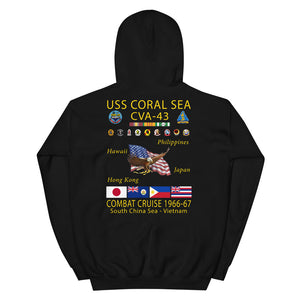 USS Coral Sea (CVA-43) 1966-67 Cruise Hoodie