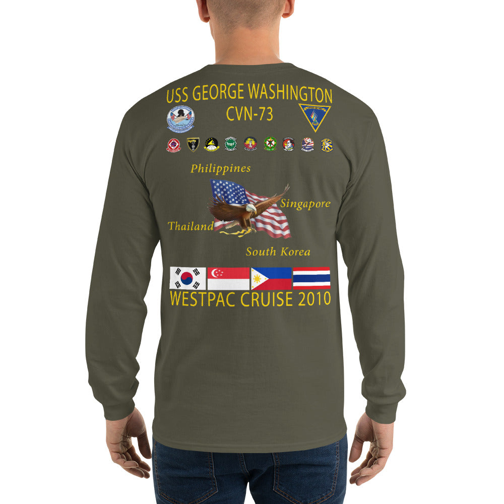 USS George Washington (CVN-73) 2010 Long Sleeve Cruise Shirt