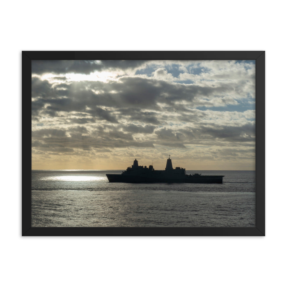 USS Fort McHenry (LSD-43) Framed Ship Photo