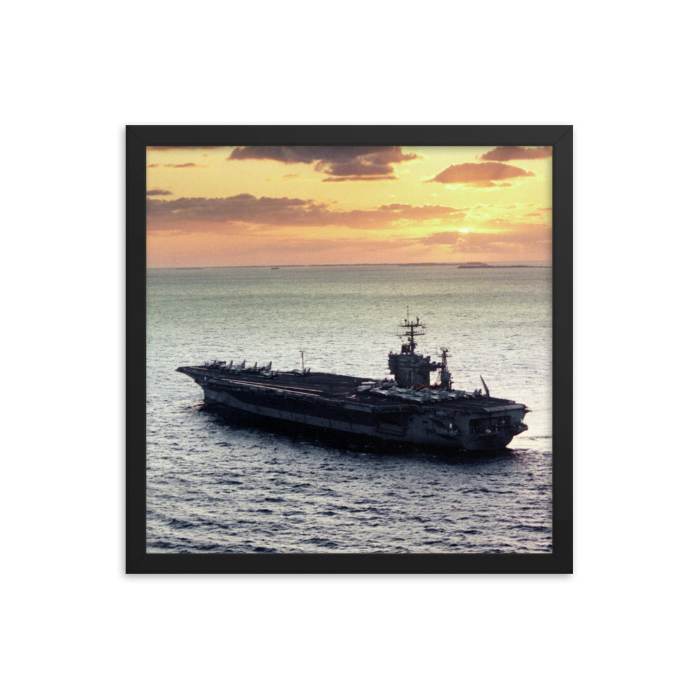 USS Theodore Roosevelt (CVN-71) Framed Ship Photo