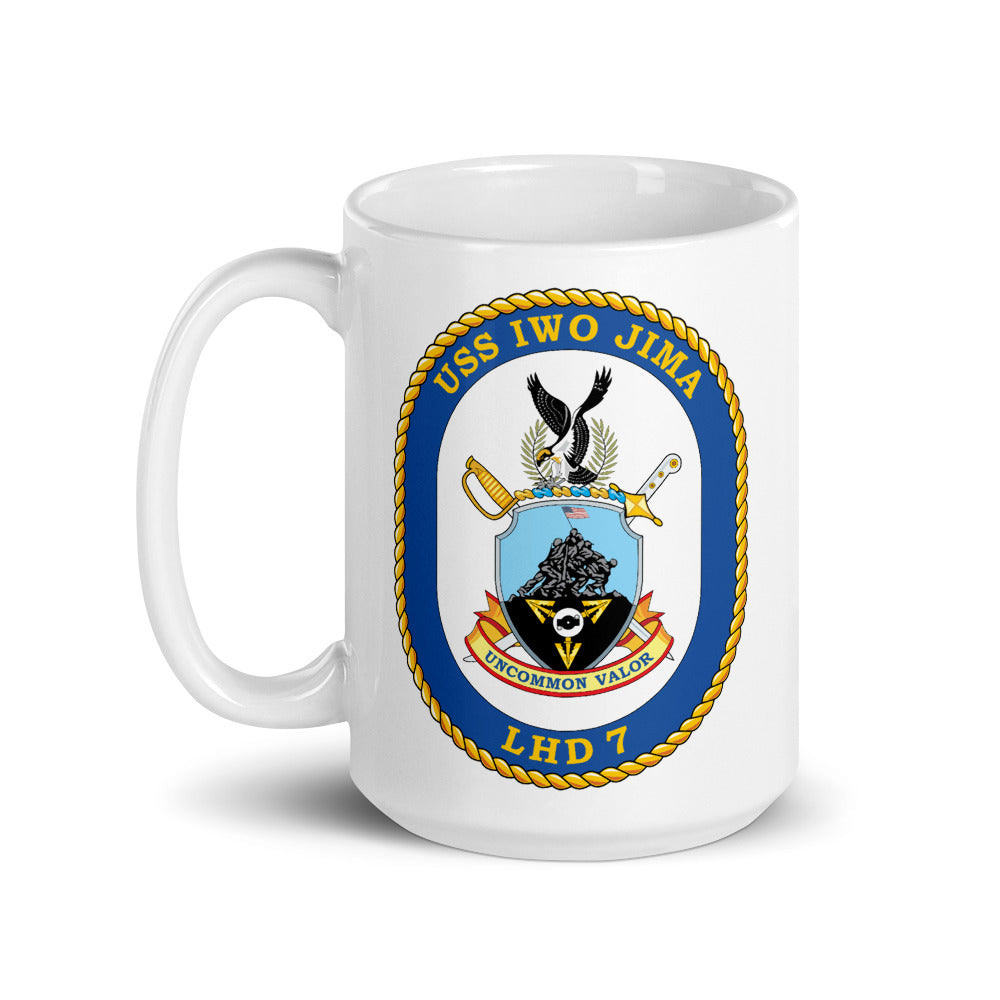 USS Iwo Jima (LHD-7) Ship's Crest Mug