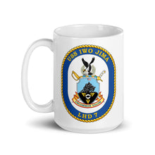 Load image into Gallery viewer, USS Iwo Jima (LHD-7) Ship&#39;s Crest Mug