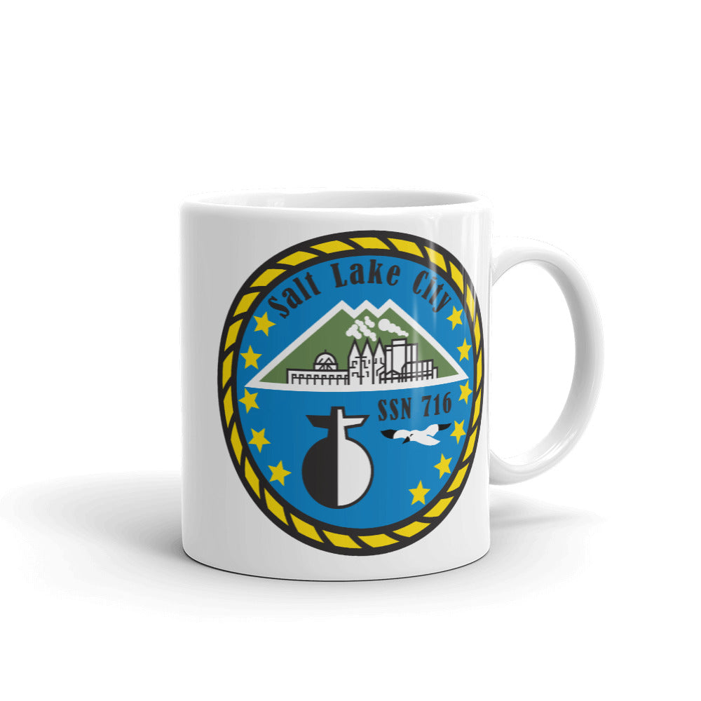 USS Salt Lake City (SSN-716) Ship's Crest Mug
