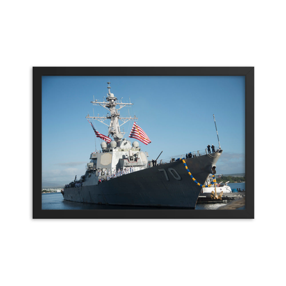 USS Hopper (DDG-70) Framed Ship Photo
