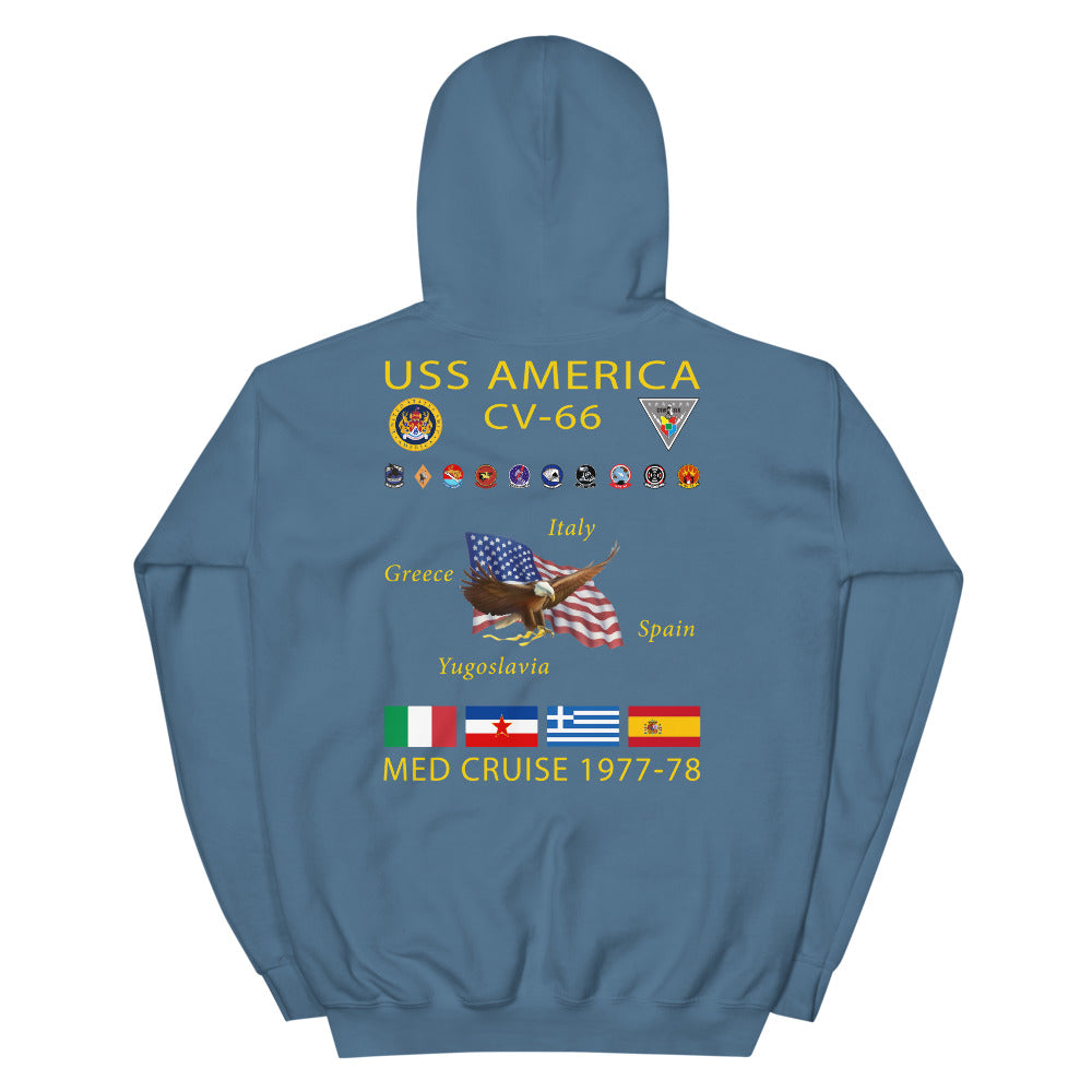 USS America (CV-66) 1977-78 Cruise Hoodie