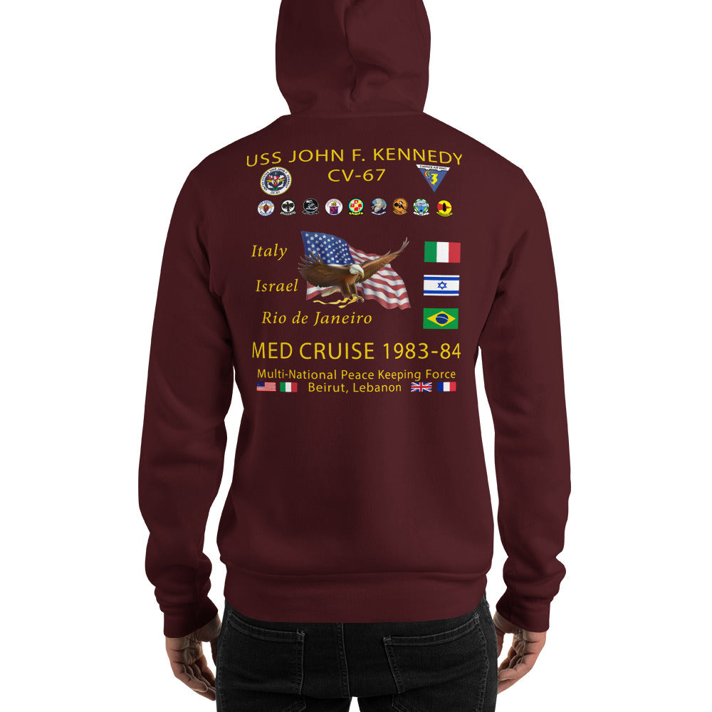 USS John F. Kennedy (CV-67) 1983-84 Cruise Hoodie