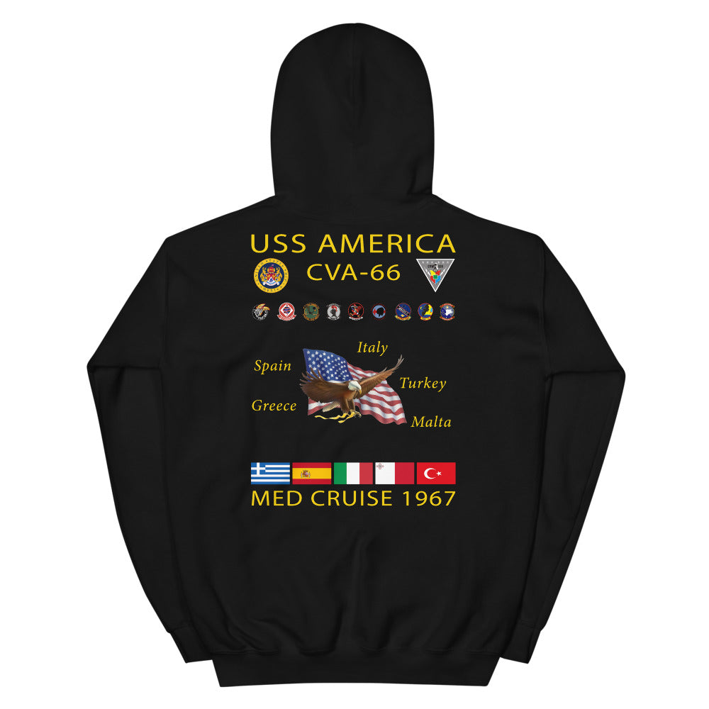 USS America (CVA-66) 1967 Cruise Hoodie