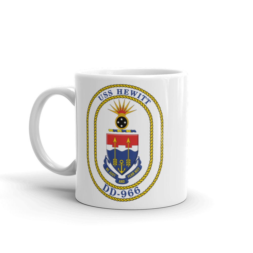 USS Hewitt (DD-966) Ship's Crest Mug