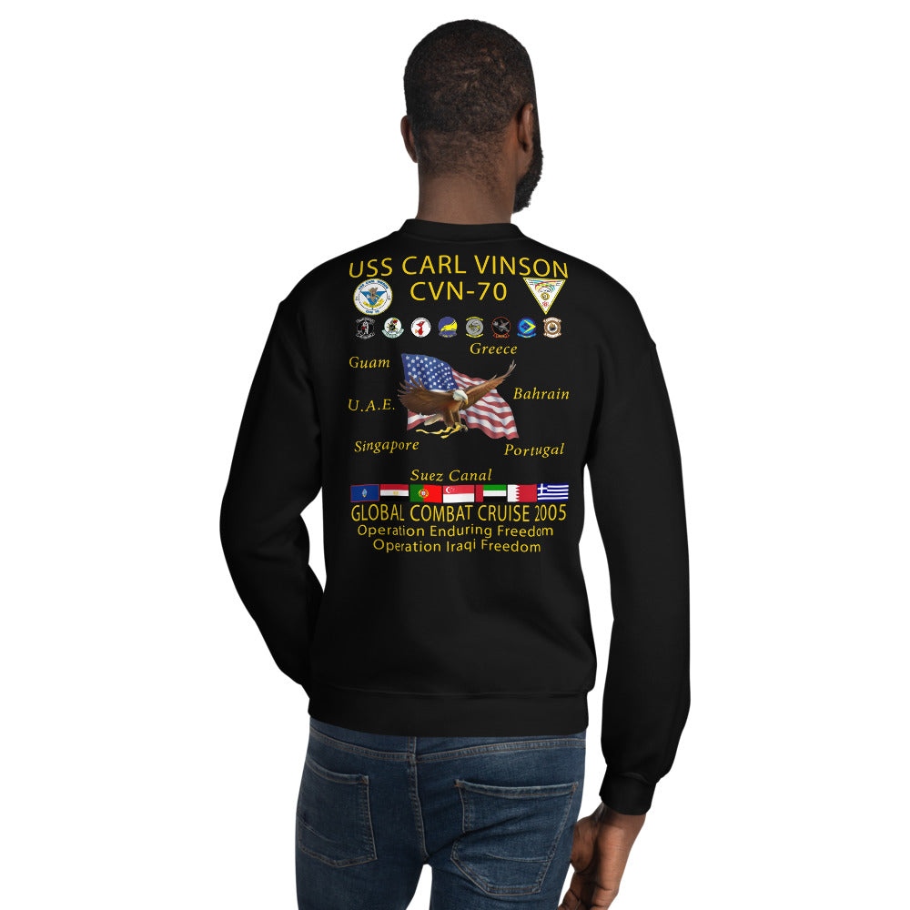 USS Carl Vinson (CVN-70) 2005 Cruise Sweatshirt