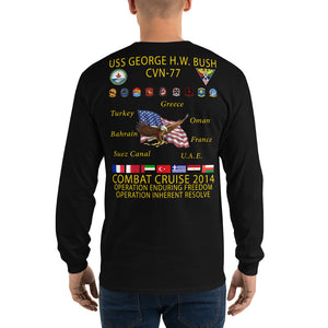 USS George HW Bush (CVN-77) 2014 Long Sleeve Cruise Shirt