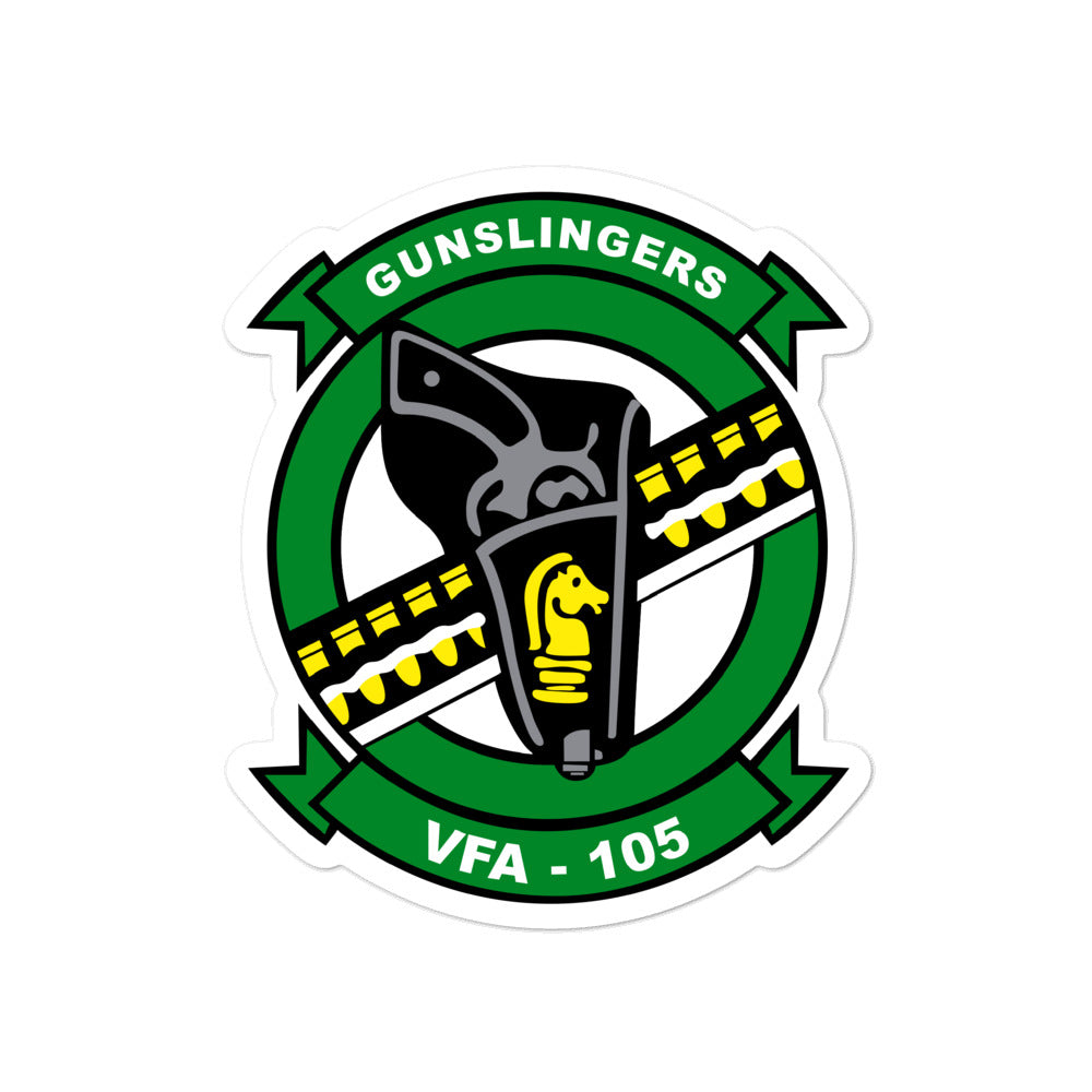 VFA-105 Gunslingers Squadron Crest Vinyl Sticker